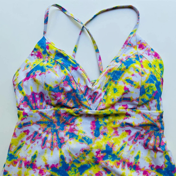 Jessica Simpson Tankini Swimsuit Set Tie Dye Size Large NEW - Picture 5 of 10
